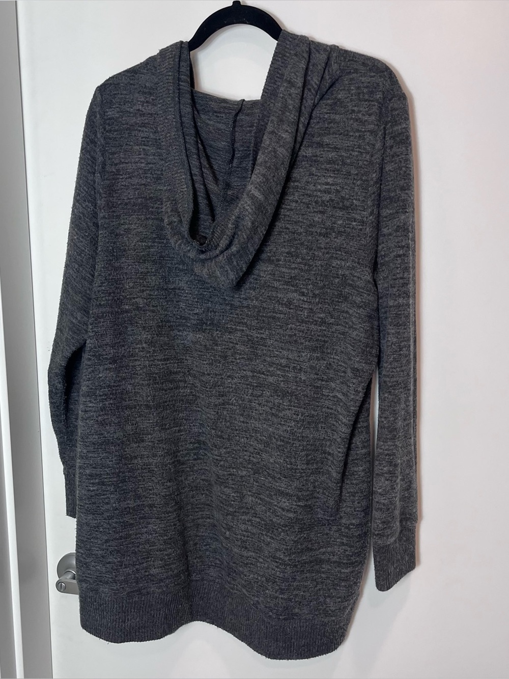 Torrid Super Soft Hooded Plush Open Front Cardigan Charcoal Gray Size 2X - Picture 2 of 7
